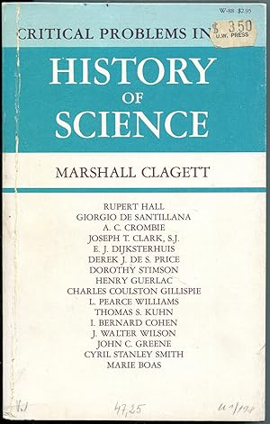 Seller image for Critical Problems in the History of Science for sale by Antikvariat Valentinska