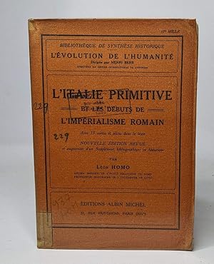 Seller image for L'italie primitive et les dbuts de l'imperialisme romain - avec 13 cartes et plans dans le texte for sale by crealivres