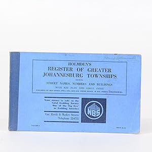 Register of Greater Johannesburg Townships showing Street Names, Numbers and Buildings. Vol 8.