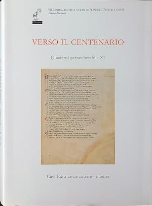 Bild des Verkufers fr Verso il centenario. Quaderni petrarcheschi XI zum Verkauf von Librodifaccia