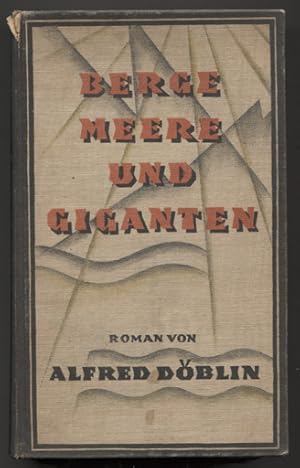 Bild des Verkufers fr Berge, Meere und Giganten. Roman. zum Verkauf von Antiquariat Neue Kritik