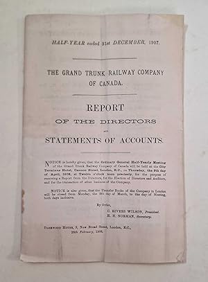 Report of Directors & Statement of Accounts 1907