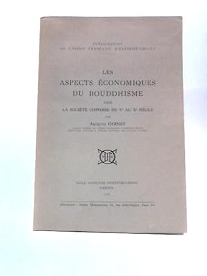 Bild des Verkufers fr Les Aspects  conomiques Du Bouddhisme zum Verkauf von World of Rare Books