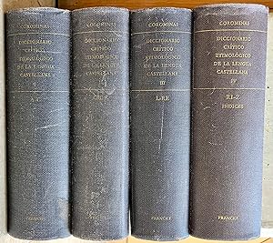 Diccionario critico etimologico de la lengua castellana [4 volume set]