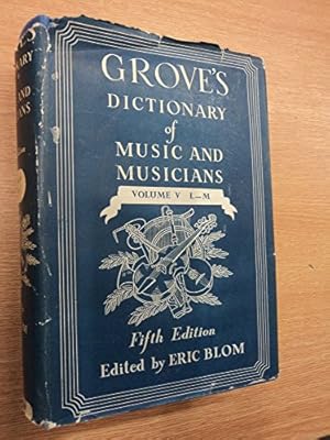 Bild des Verkufers fr Groves Dictionary of Music and Musicians zum Verkauf von WeBuyBooks