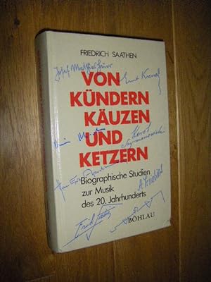 Seller image for Von Kndern, Kuzen und Ketzern. Biographische Studien zur Musik des 20. Jahrhunderts for sale by Versandantiquariat Rainer Kocherscheidt