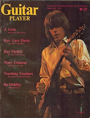 Guitar Player The Magazine for Professional and Amateur Guitarists February 1974 - J. Geils Cover