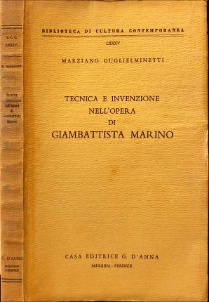 Immagine del venditore per Tecnica e invenzione nell'opera di Giambattista Marino. venduto da Libreria La Fenice di Pietro Freggio