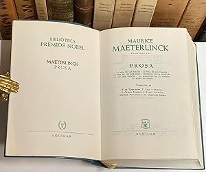 Imagen del vendedor de Prosa. [La vida de las abejas / La vida de los termes / La vida de las hormigas / Senderos en la montaa / La vida del espacio] a la venta por LIBRERA DEL PRADO