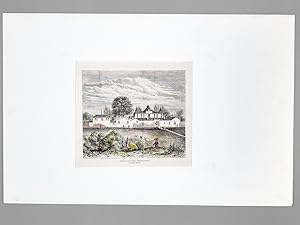 Château Rausan-Ségla (Margaux-Médoc) à M. Eugène Durand [ Gravure originale en couleurs ]