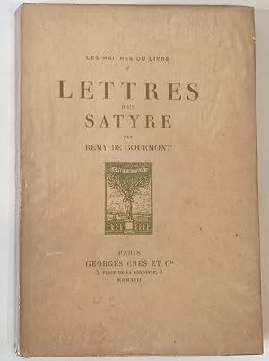 Bild des Verkufers fr Lettres d'un satyre zum Verkauf von Librairie Lis Tes Ratures