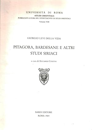 Seller image for Pitagora, Bardesane e altri studi siriaci for sale by Di Mano in Mano Soc. Coop