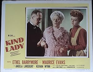 Image du vendeur pour Kind Lady Lobby Card #8 1951 Etherl Barrymore, Keenan Wynn, Angela Lansbury! mis en vente par AcornBooksNH