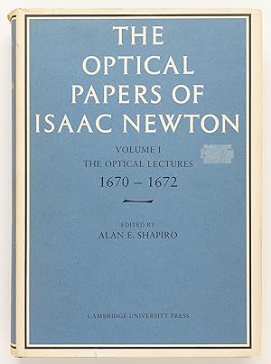 Seller image for The Optical Papers of Isaac Newton Volume I: The Optical Lectures 1670-1672 for sale by Zed Books