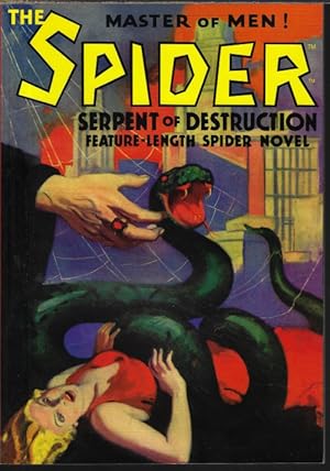 Imagen del vendedor de THE SERPENT OF DESTRUCTION; The Spider #7 (orig. The Spider Magzine: April, Apr. 1934) a la venta por Books from the Crypt