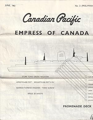 Empress of Canada decks plan