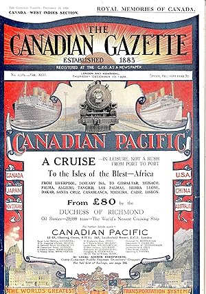 The Canadian Gazette, December 13, 1928.