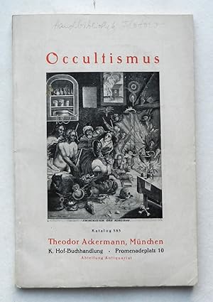Bild des Verkufers fr Occultismus. Katalog 585. zum Verkauf von Buch- und Kunst-Antiquariat Flotow GmbH