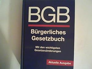 Seller image for BGB: Brgerliches Gesetzbuch for sale by ANTIQUARIAT FRDEBUCH Inh.Michael Simon