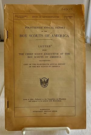 Bild des Verkufers fr 1924 - Fourteenth Annual Report of the Boy Scouts of America Letter from the Chief Scout Executive of the Boy Scouts of America zum Verkauf von S. Howlett-West Books (Member ABAA)