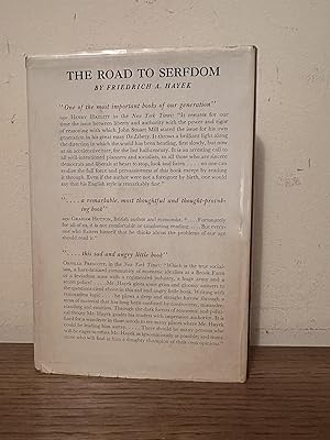 Bild des Verkufers fr The Road to Serfdom, SIGNED BY HAYEK zum Verkauf von JayLin Books