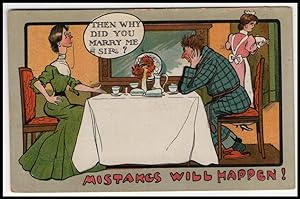 Seller image for Mistakes Will Happen postcard: Then Why Did You Marry Me, Sir? for sale by Mobyville