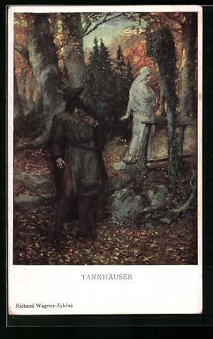 Bild des Verkufers fr Knstler-Ansichtskarte M. Munk Nr. 984: Tannhuser aus dem Richard-Wagner-Zyklus zum Verkauf von Bartko-Reher