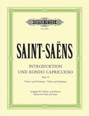 Seller image for Introduction and Rondo Capriccioso Op. 28 Edition for Violin and Piano : Edition for Violin and Piano for sale by GreatBookPrices