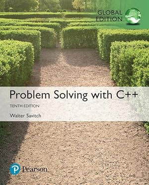 Bild des Verkufers fr Savitch, W: Problem Solving with C++, Global Edition zum Verkauf von moluna