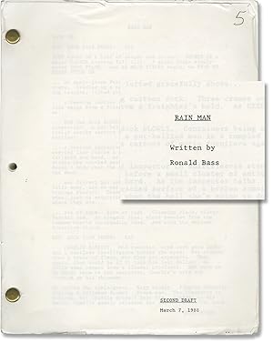 Bild des Verkufers fr Rain Man (Original screenplay for the 1988 film) zum Verkauf von Royal Books, Inc., ABAA