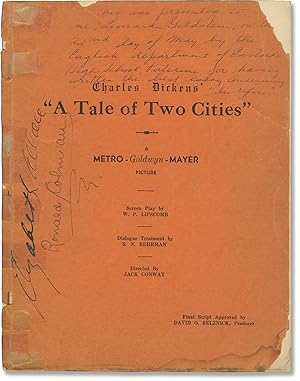 Bild des Verkufers fr A Tale of Two Cities (Original screenplay for the 1935 film) zum Verkauf von Royal Books, Inc., ABAA