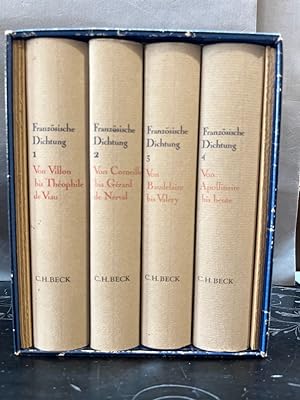 Image du vendeur pour Franzsische Dichtung: Eine zweisprachige Anthologie in 4 Bnden mis en vente par Kepler-Buchversand Huong Bach