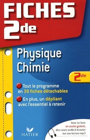 Image du vendeur pour Fiches bac physique-chimie Seconde - Patrice Brossard mis en vente par Book Hmisphres