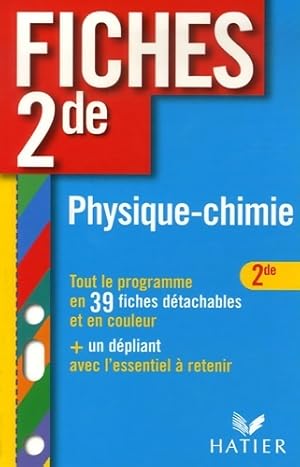 Image du vendeur pour Fiches bac physique-chimie Seconde - Patrice Brossard mis en vente par Book Hmisphres