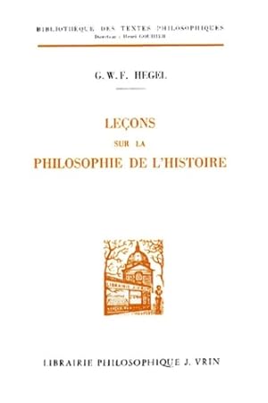 Imagen del vendedor de Le?ons sur l'histoire de la philosophie - Goerg Wilhelm Friedrich Hegel a la venta por Book Hmisphres