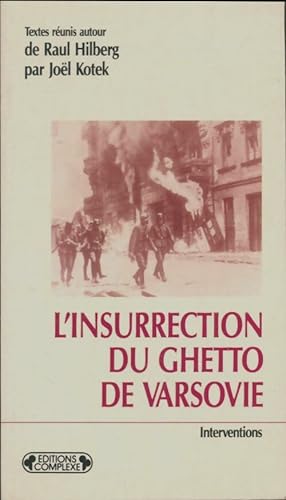 Bild des Verkufers fr Insurrection du ghetto de Varsovie - P. Monnier zum Verkauf von Book Hmisphres