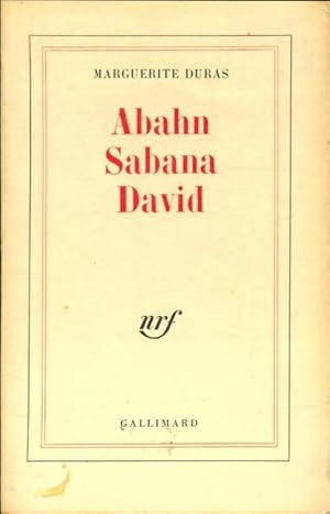 Immagine del venditore per Abahn Sabana David - Marguerite Duras venduto da Book Hmisphres