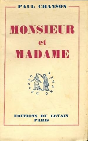 Seller image for Monsieur et madame - Paul Chanson for sale by Book Hmisphres