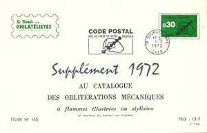 Suppl ment 1972 au catalogue des oblit rations m caniques  tude n 155 - Collectif