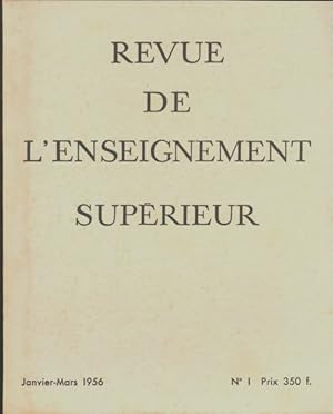 Revue de l'enseignement sup rieur n 1/1956 - Collectif