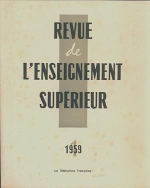 Revue de l'enseignement sup rieur n 1/1959 - Collectif