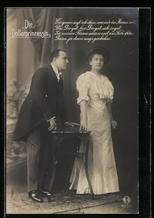 Bild des Verkufers fr Ansichtskarte Hamburg, Neues Operetten-Theater, Operette Die Dollarprinzessin, Mia Waldemar und Emil Justiz zum Verkauf von Bartko-Reher