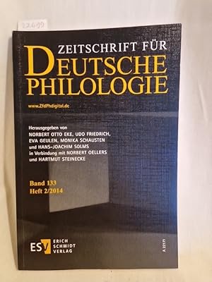 Immagine del venditore per Zeitschrift fr Deutsche Philologie: Band 133, Heft 2/2014. venduto da Versandantiquariat Waffel-Schrder