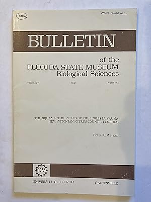 Seller image for THE SQUAMATE REPTILES OF THE INGLIS 1A FAUNA (IRVINGTONIAN: CITRUS COUNTY, FLORIDA) for sale by Paul Gritis Books