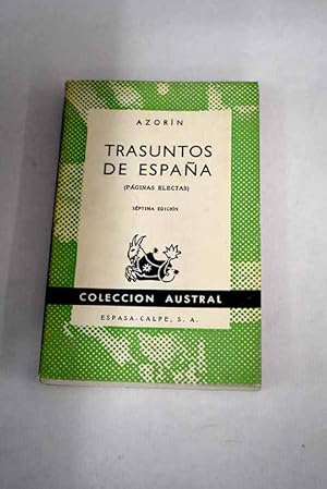 Imagen del vendedor de Trasuntos de Espaa a la venta por Alcan Libros