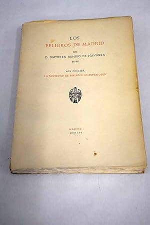 Immagine del venditore per Los peligros de Madrid venduto da Alcan Libros