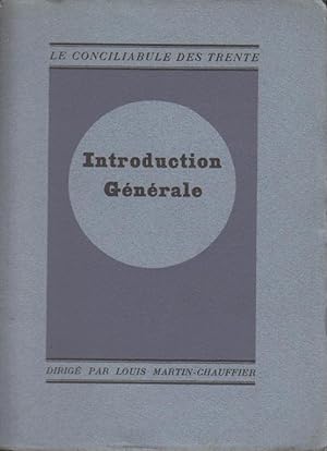 Seller image for Introduction Gnrale au Conciliabule des Trente for sale by PRISCA