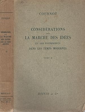 Seller image for Considrations sur la marche des ides et des vnements dans les temps modernes TOME II for sale by PRISCA