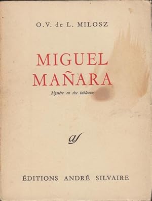 Image du vendeur pour Miguel Manara. - Mystre en six tableaux mis en vente par PRISCA