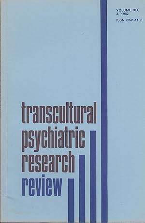 Bild des Verkufers fr Transcultural Psychiatric Research Review - Volume XIX - 3, 1982. zum Verkauf von PRISCA